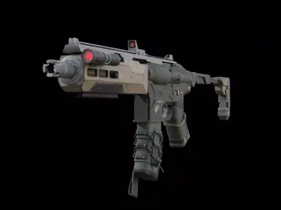 M21 Sniper Rifle 3D Model Realistic Military Weapon Game Ready Low-poly 3D model