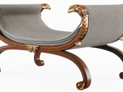 Regency Bench 3D model