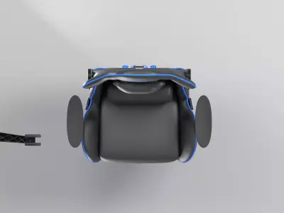 Ergonomic Gaming Chair  Low-poly 3D model