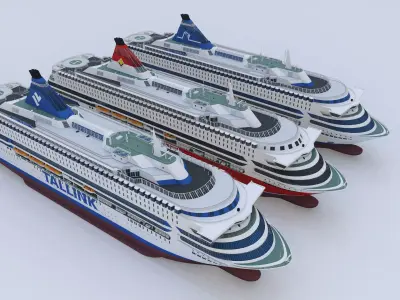 Silja Europa - 3 PACK - ONE FREE 3D model