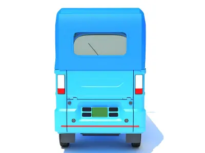 Electric 3 Wheeler Taxi Tuk Tuk 3D model