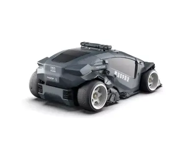 Night City Police Car 3D model