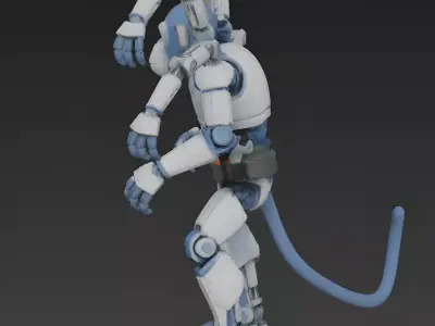 Robotic Maintenance Monkey 3D Model Low-poly 3D model