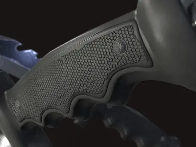 Hunting Knife Low-poly 3D model get
