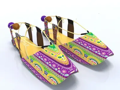 ladies loafer shoes stylo 3D model