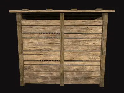 Medieval Prisoner Cell V01 Low-poly 3D model