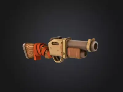 Blunderbuss Gambit Low-poly 3D model