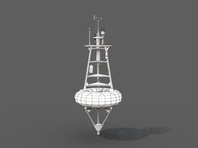 TAO Weather Data Buoy - PBR Low-poly 3D model
