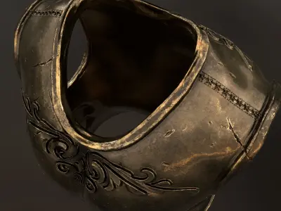 set of armor greek warrior 3D model