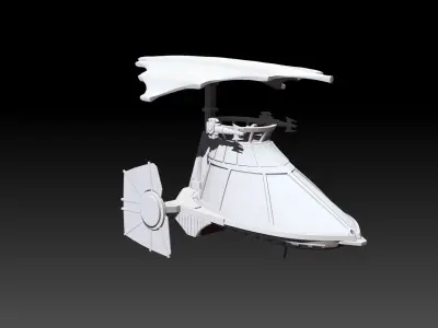 Mini Rig Skiff Vehicle 3D print model