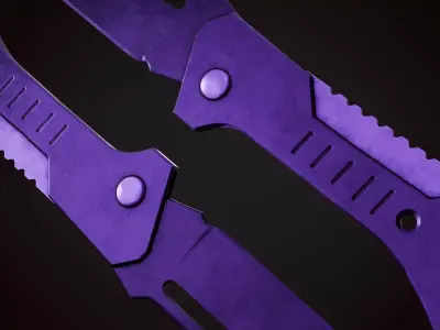Knife 4 H Low-poly 3D model