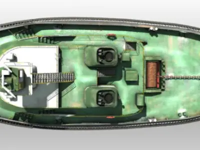 Tug Boat 3D model
