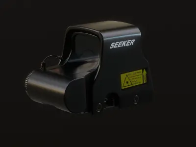 Holographic Optic Low-poly 3D model