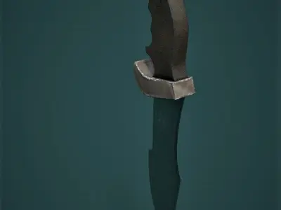 Knife Free low-poly 3D model purchase