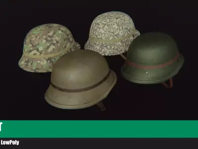 German Helmet  Free low-poly 3D model