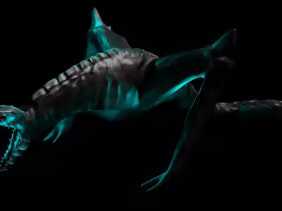 Skull Crawler From King Kong Low-poly 3D model