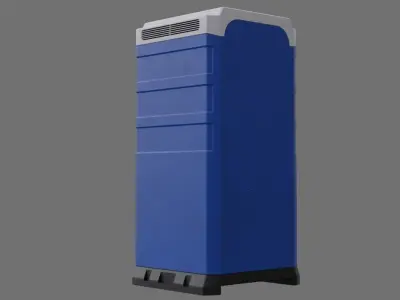 Portable Toilet 2A Low-poly 3D model