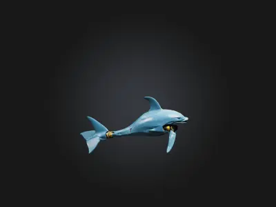 RoboDolphin Model Low-poly 3D model
