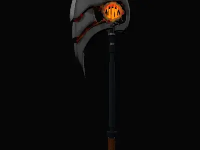 Fire Axe Low-poly 3D model