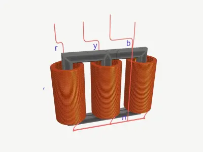 Autotransformer for VR AR Low-poly 3D model
