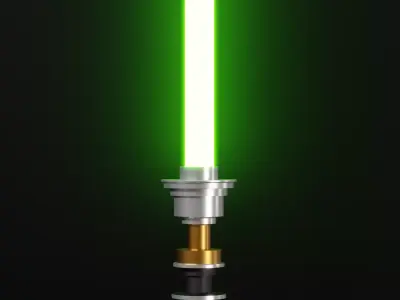 Luke Skywalkers Lightsaber From Episode 6 3D model