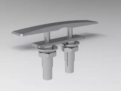 Osculati Style Folding Cleat 238mm 3D model