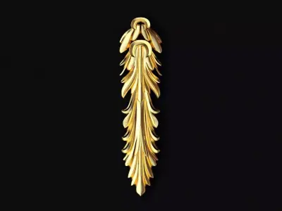 Central decor ornament for furniture Free 3D model 2