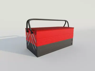 Toolbox 3D model Low-poly 3D model purchase