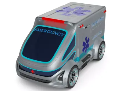Ambulance 3D model shop