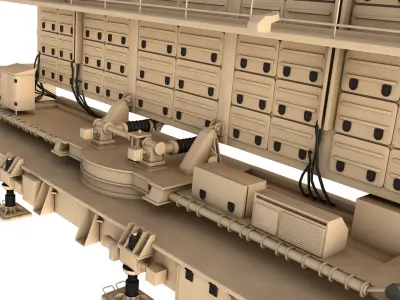 ELM-2080 Green Pine Radar 3D model