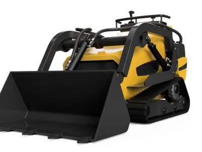 Skid Steer Mini Excavator 3D model