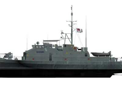 Fremantle Class Patrol Boat - HMAS Townsville 3D model