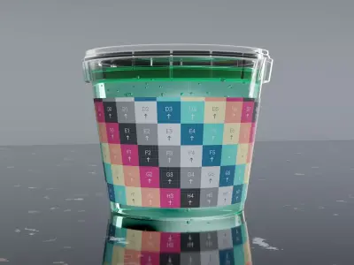 Plastic Bucket Mockup 3D model