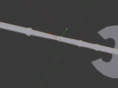 Double Battle Axe 3D model