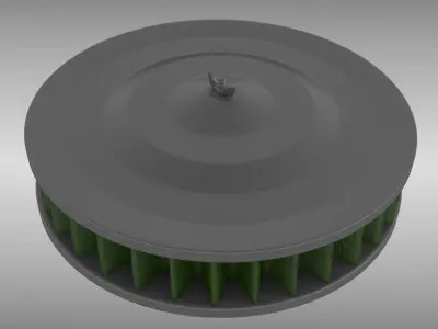 Air Filter 3D model Textured