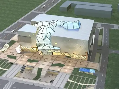Commercial Building 3D model 6
