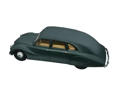 Tatra 77 Low Poly Vintage Aerodynamic Classic Car Model Low-poly 3D model