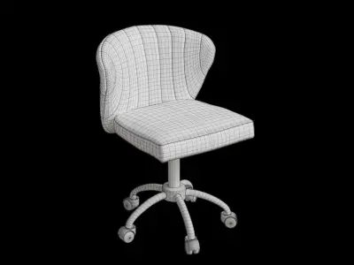 Dalila Desk Chair Low-poly 3D model