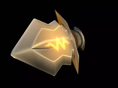 Stylized Low Poly Dagger - Game-Ready Fantasy Weapon  Low-poly 3D model