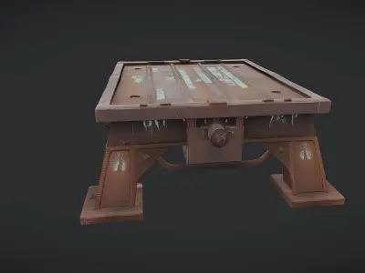 rusty industrial metal platform 3D model purchase