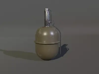 Low-poly RGD-5 grenade Low-poly 3D model