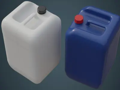 Fuel Can 7A Low-poly 3D model