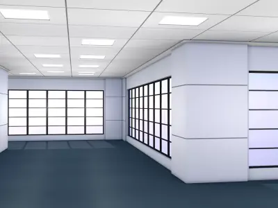 Office Interior Room 3D model