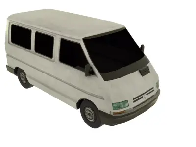 Renault Trafic Low-poly 3D model