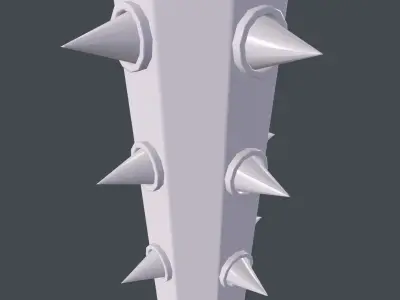 Big mace Low-poly 3D model