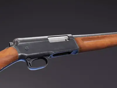 Model 1911 Widowmaker Shotgun Low-poly 3D model