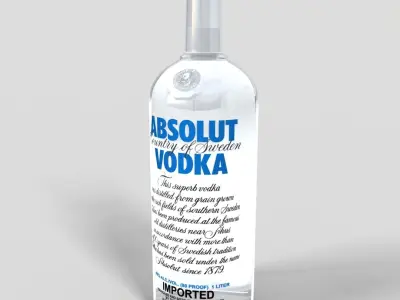 Liquor Bottles 3D model