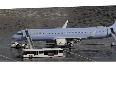  Airbus A321 3D model