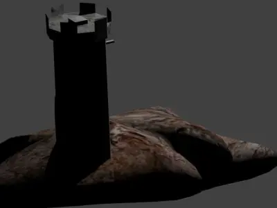 Castle tower 3D model