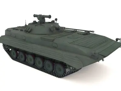 BMP-2 military tank 3D model